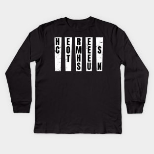 Here Comes The Sun - Song Lyrics Kids Long Sleeve T-Shirt